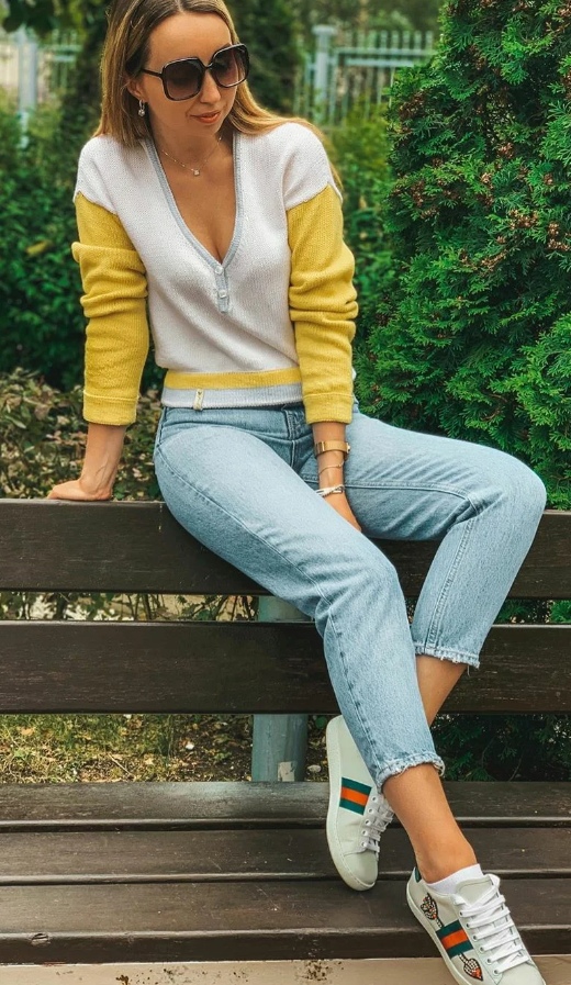 Футболка + Пуловер Color Block (feel.love.knit)