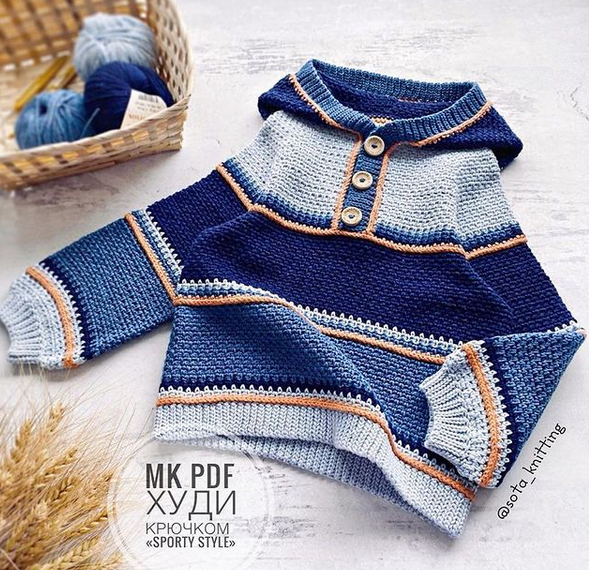 Худи Sporty style (sota_knitting)