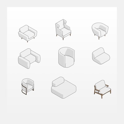 [INT Lines] Кресла. Параметрические семейства Revit (Иван Зылёв)