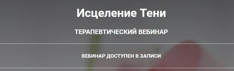 Исцеление Тени (Анна Чернигова)