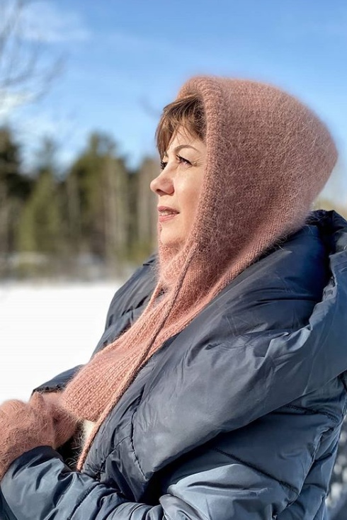 Капор Simple hood (two.needles)