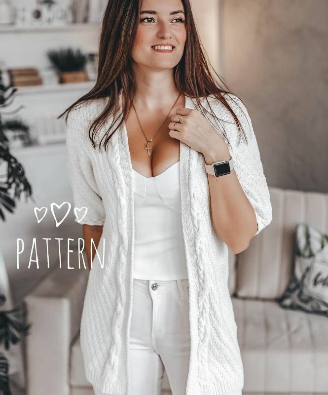 Кардиган Диагональ (Елена Грабенко)