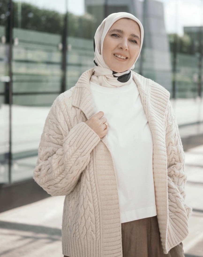 Кардиган Много кос (Ольга Хабуева)