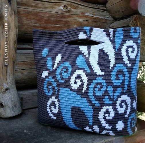 [lesnoy_ezhik.knits] Шоппер Мандала (Ксения Никитина)