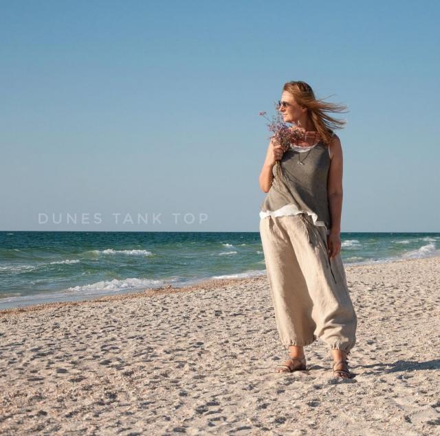 Льняной топ Dunes tank top (knitterra)