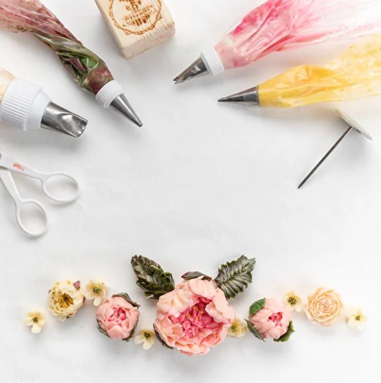 [Малиновка] Кремовая флористика. Сезон №1. Крем масляная Глазурь (Надежда Попова), фото 1 из 1.