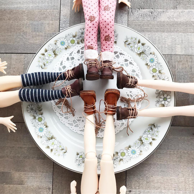 Мастер-класс "Ботиночки из натуральной кожи для кукол Блайз" (tala_dolls)