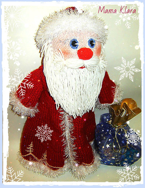 Мастер-класс Дед Мороз (спицы) (Ольга Чепижная Mama Klara)