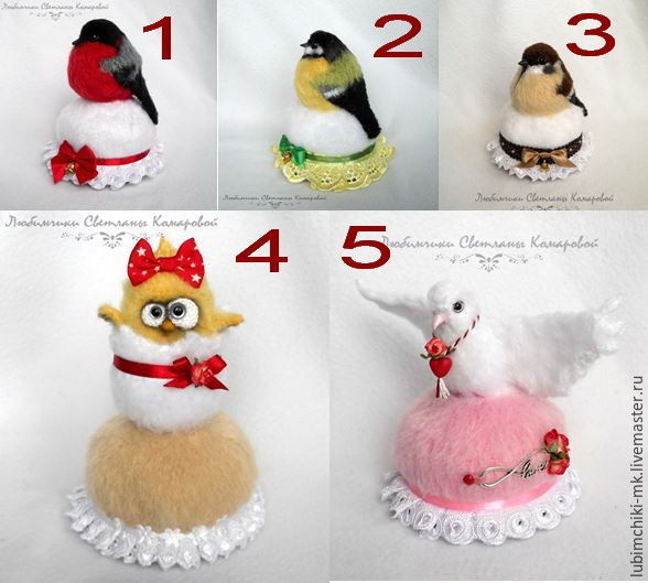 Мастер-класс Игольницы птички Снегирь. Вязание (Светлана Комарова)