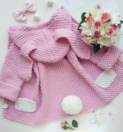 Мастер-класс по кардигану Зайка (Надежда Фукалова)