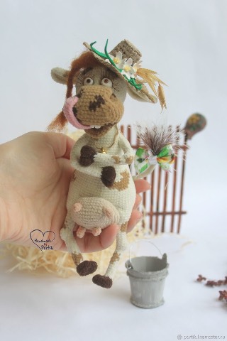 Мастер-класс по вязанию крючком Корова Клава (Ирина Невельская)