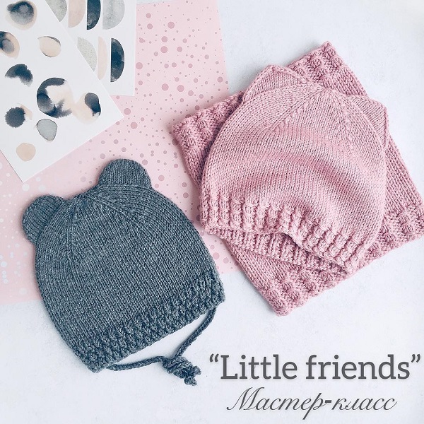 Мастер-класс по вязанию шапочек с ушками Little friends  (avgustina_knit)