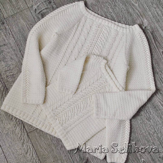 Мастер-класс Свитер с колоском для мамы и дочки (Мария Селихова)