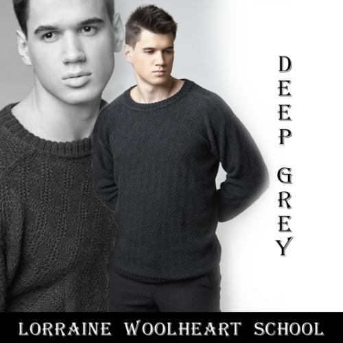 Мужской джемпер Deep Grey (lorraine_woolheart)