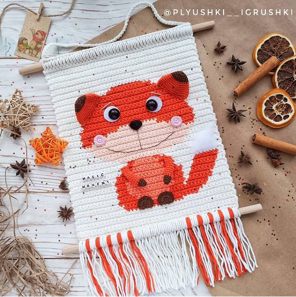 Настенное панно Лисёныш (Татьяна Поддубская)