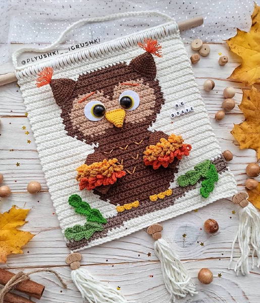 Настенное панно Сова (Татьяна Поддубская)