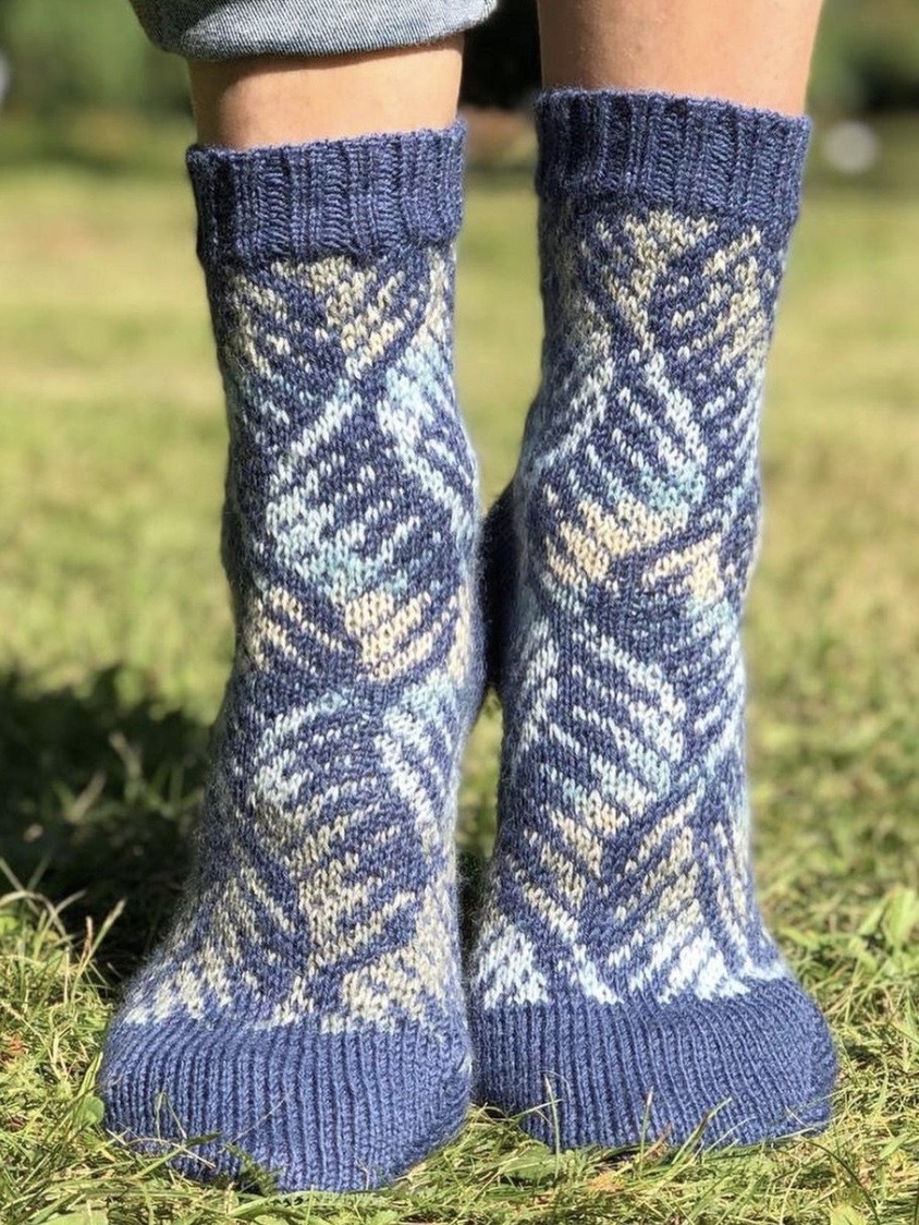 [olga_mayskay] Носки Дыхание леса (Ольга Майская)