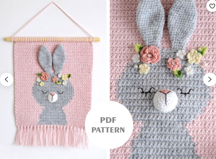 Панно Кролик-Банни [DemiDecoShop], фото 1 из 1.