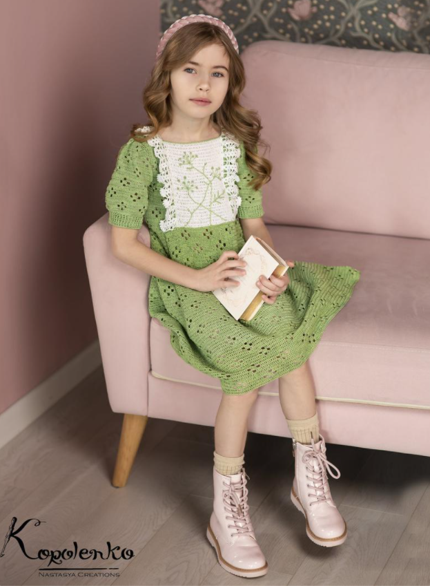 Платье Аннет для девочек 1-10 лет (Анастасия Короленко)