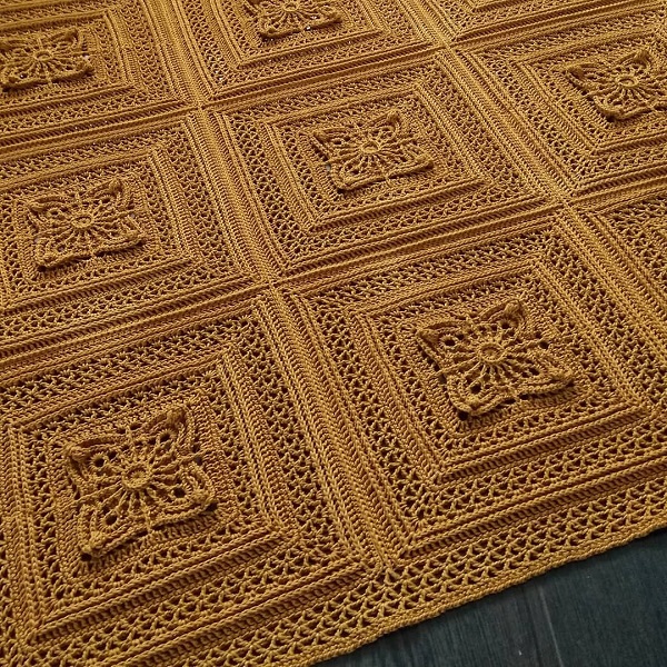 Плед из мотивов Шафран (lenamasterica)