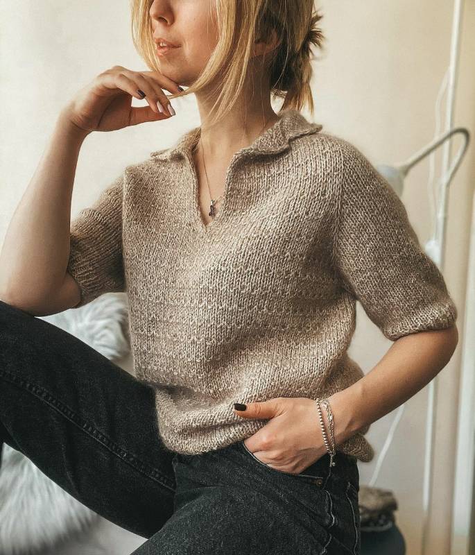 Поло Sky (feel.love.knit)