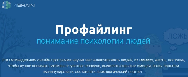 Профайлинг. Понимание психологии людей (4Brain)