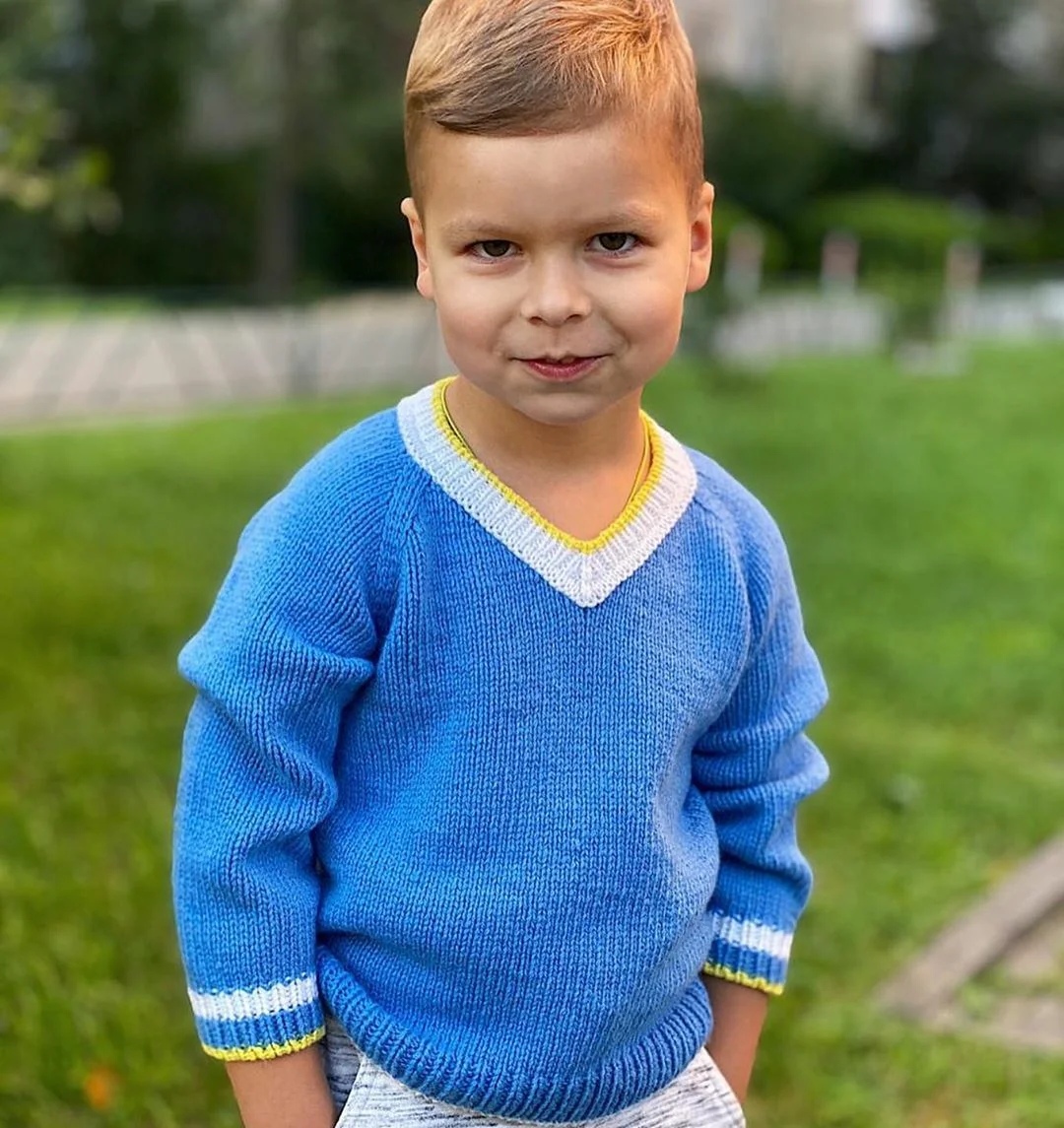 Пуловер Школа (kolechkoknit)