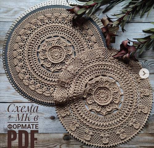 Салфетка Перла круглая (lenamasterica), фото 1 из 1.