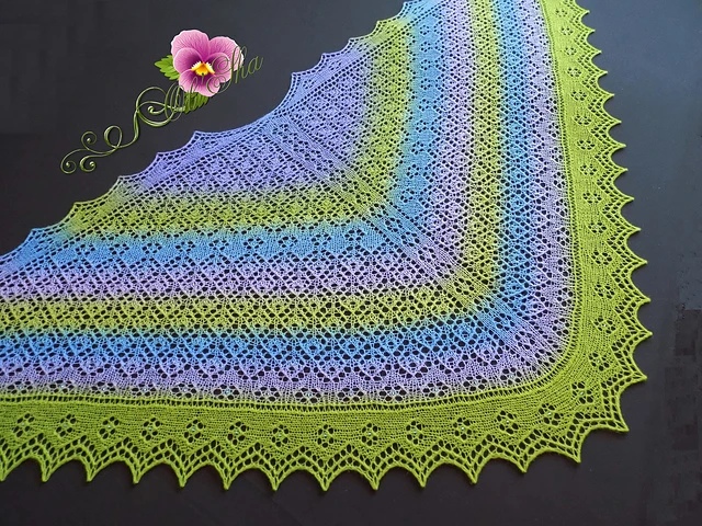 Шаль Delicate Primrose (Olga Bochkareva)