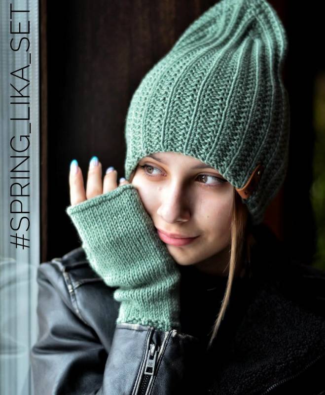 Шапка и митенки Spring_lika_set (angelika_grigoreva85)