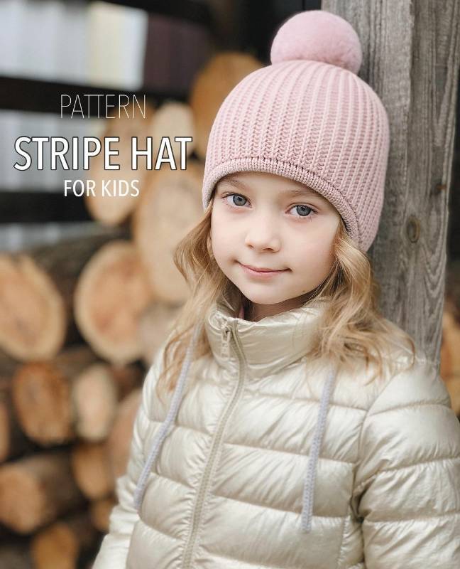 Шапка Stripe hat детская (bynataliana)