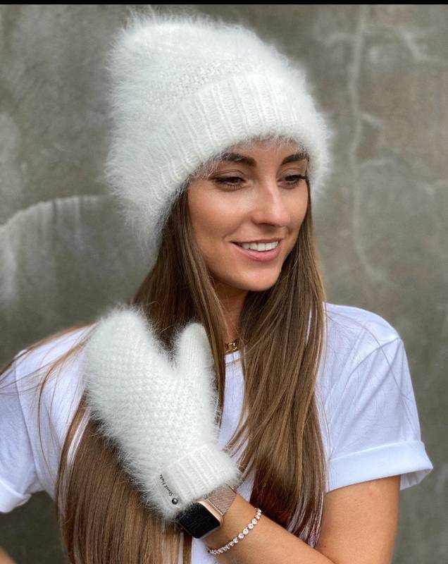 Шапка+варежки Street twins (street.hats.repeat)