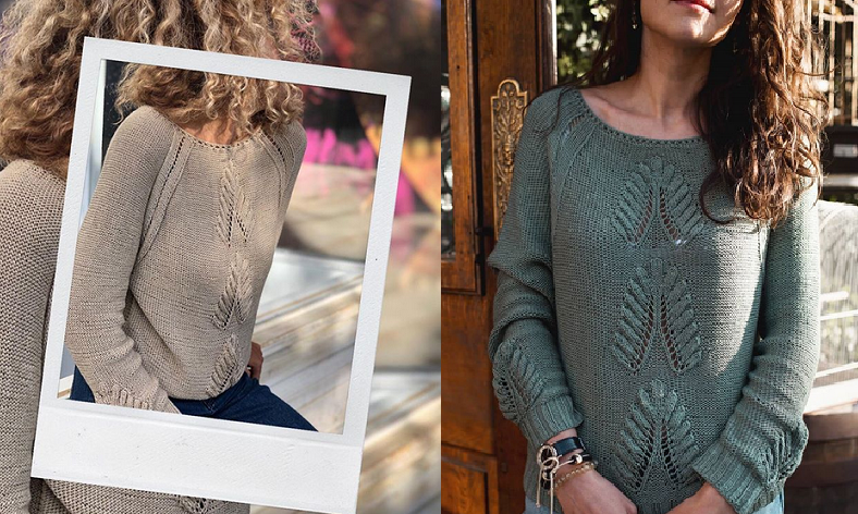 Свитер Листья  (knitfactory)