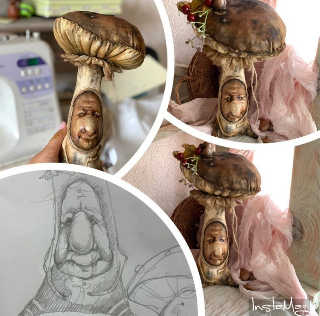 Текстильный гриб (Лена Вербетс)