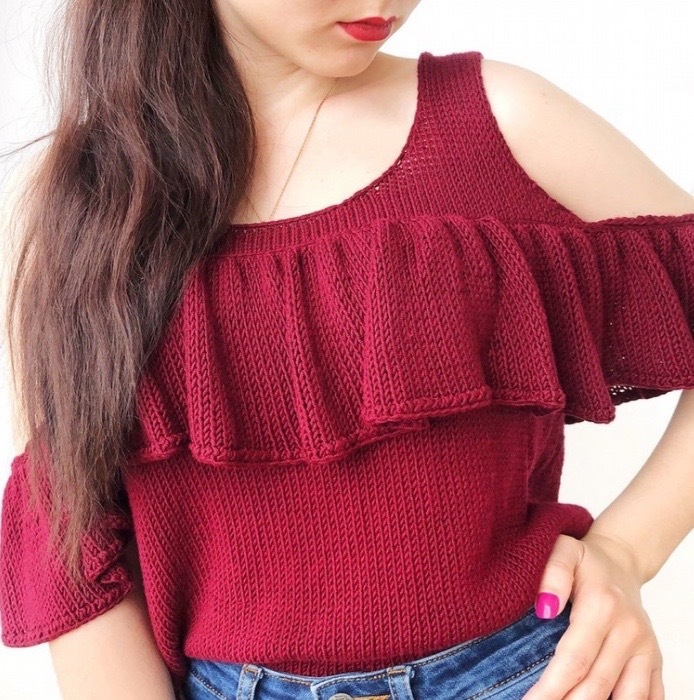 Топ Мерилин (n_u_r_knitting)