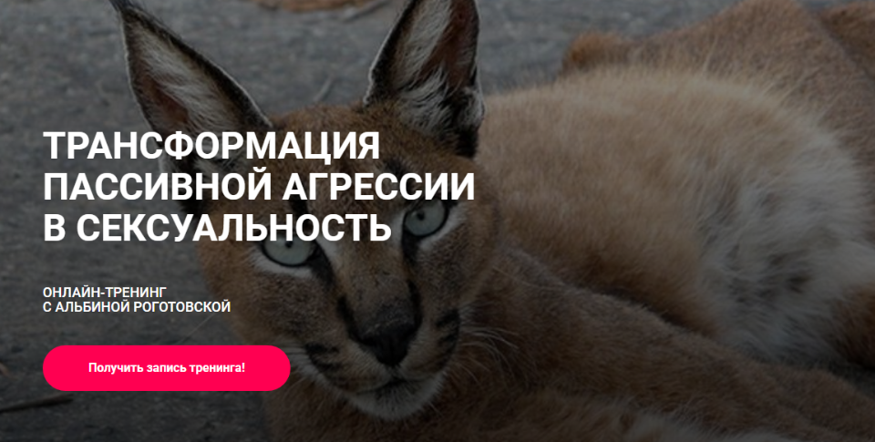 Трансформация пассивной агрессии в сексуальность. Без обратной связи (Альбина Роготовская)