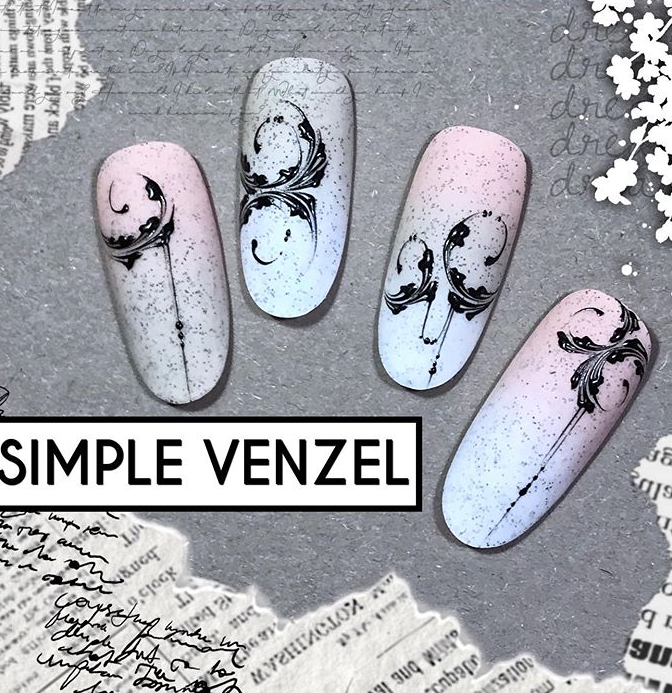 Вензеля для начинающих (rina_pro_nail)