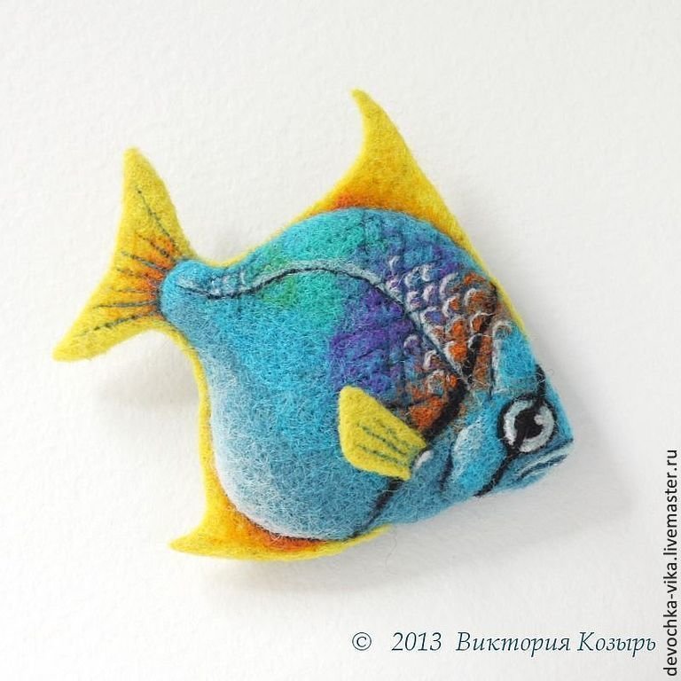 Видео мастер-класс по валянию из шерсти "Тропическая рыбка" (Виктория Козырь), фото 1 из 1.