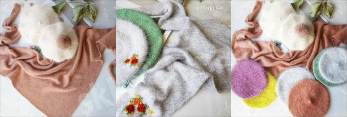 [Вязание] 3 вида беретов + бактус "SIMPLE_BERET_33helga" (Olga Pronoza, 33helga)