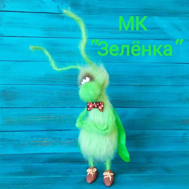 [Вязание] Мастер-класс букашки "Зеленка" (catfairy_marisha)