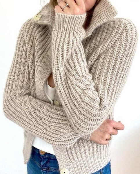 [Вяжи.ру] Бомбер резинкой Powder Jacket (Кларисса Шеллонг)