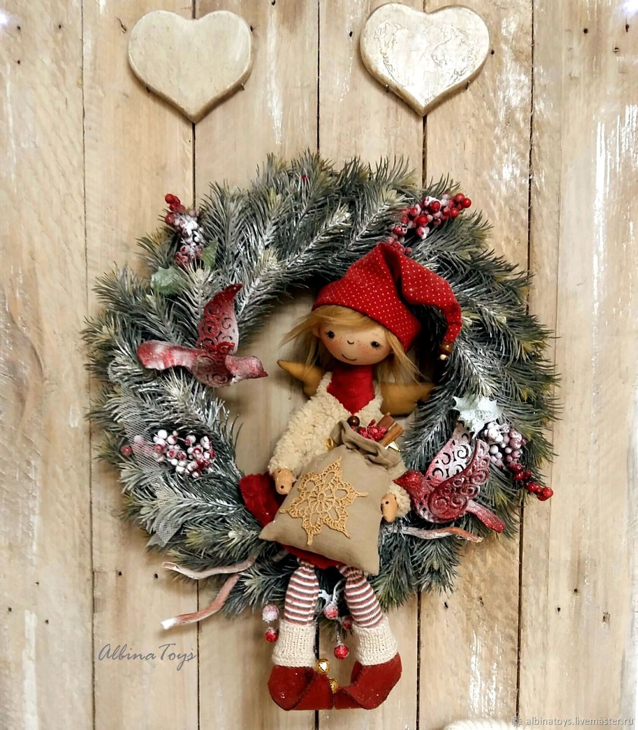 Выкройка куколки "Новогодняя эльфочка" (AlbinaToys)