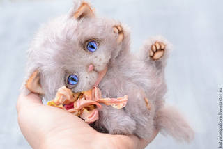 Выкройка+подробный МК "Котёнок" (Катя Беспалова)