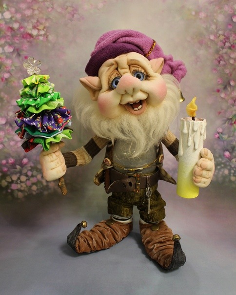 Запись онлайн МК по изготовлению куклы-светильник "Гномик Клепка" (Елена Лаврентьева)