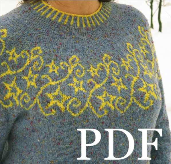 Жаккардовый свитер Астрея (helenavasilevna)