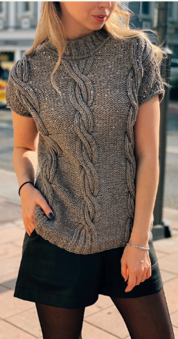 Жилет Shiny (feel.love.knit)